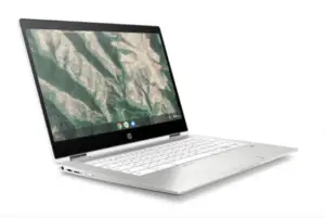 Chromebook of laptop wordt gebruikt voor de MecaPlay muziek game.